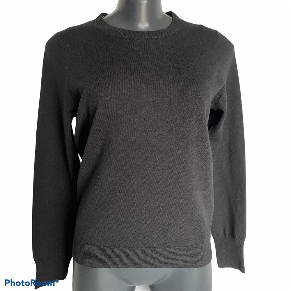 TAHARI Black long sleeve sweater, Size small